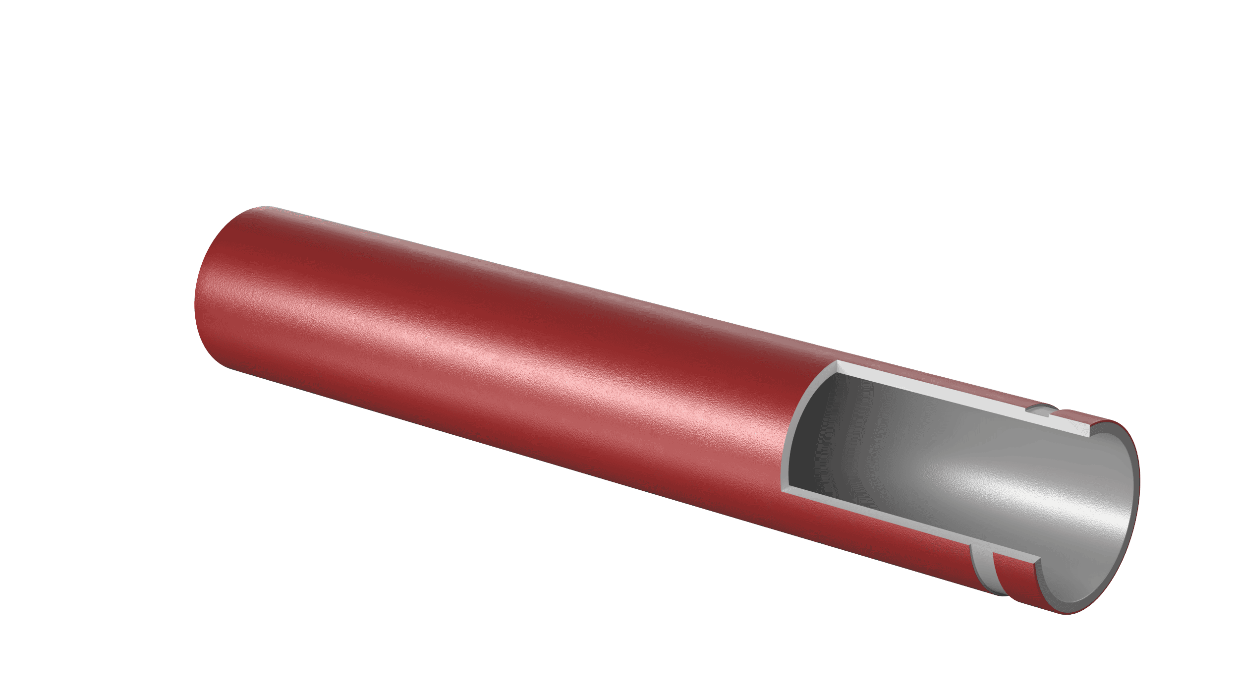 KAN-therm - Система Groove - 3d модель труби з пазом