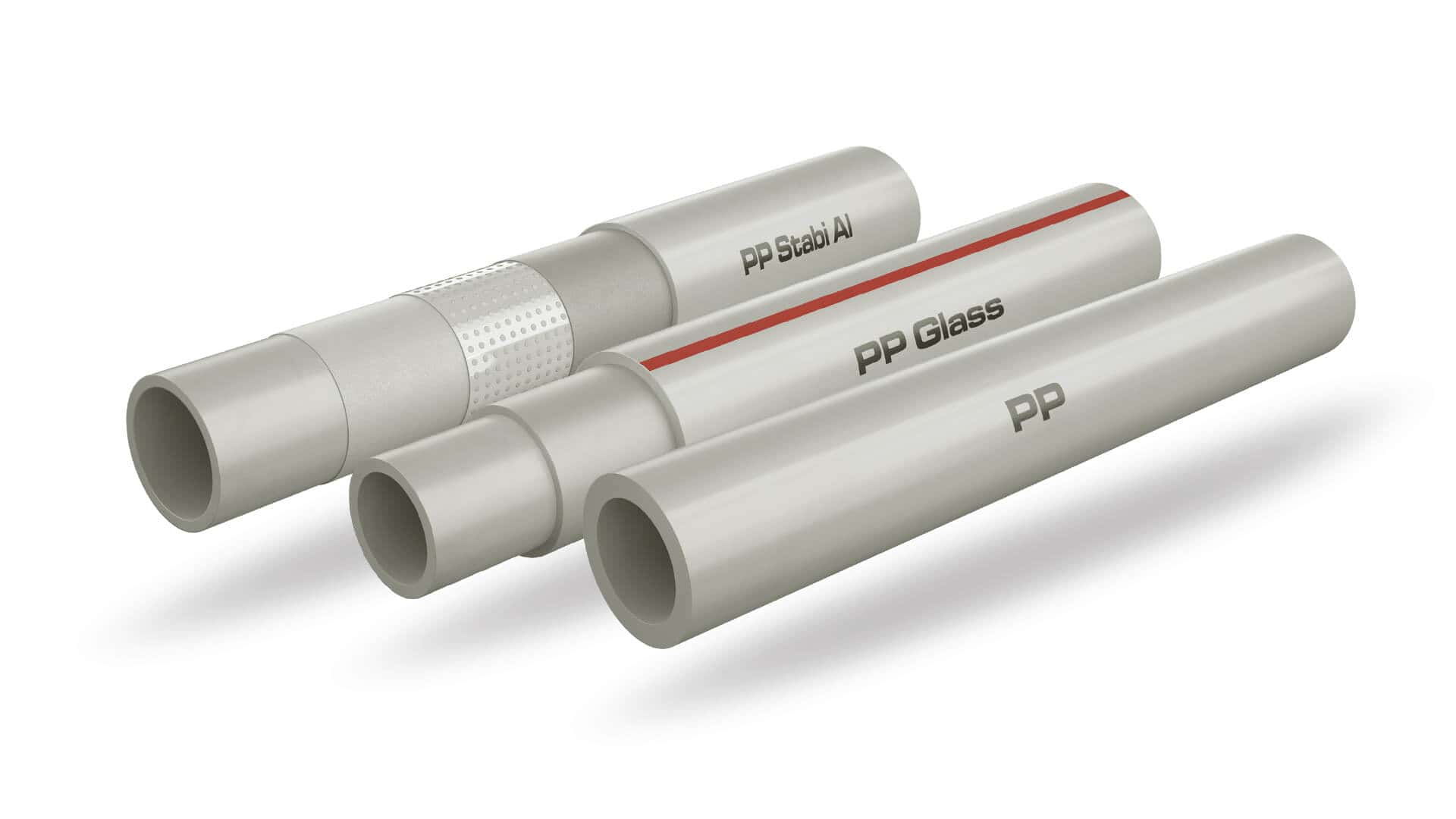 Система KAN-therm PP - 3d модель труб системи PP - PP, PP Glass, PP Stabi.